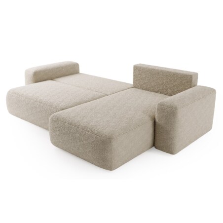 Narożnik Prawy ILO z funkcją spania i pojemnikiem, fioletowo-brązowy