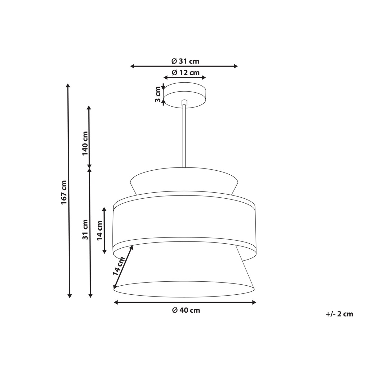 Lampa wisząca naturalna z zielonym LUYANO