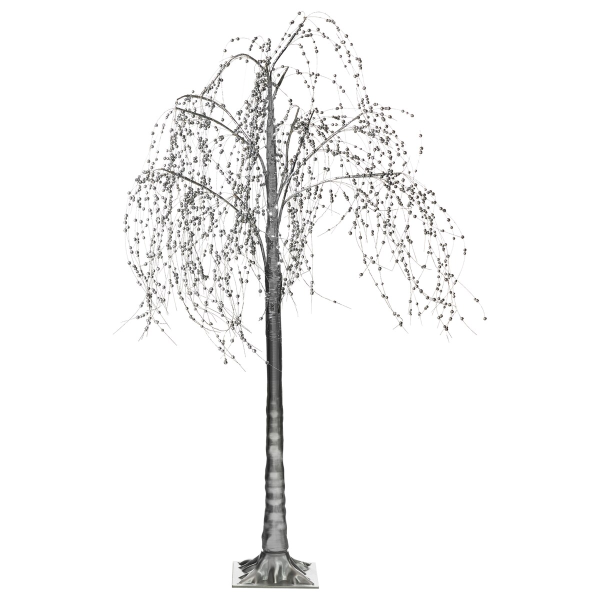 Dekoracja ogrodowa LED NILLAKA Drzewko 145 cm Srebrny