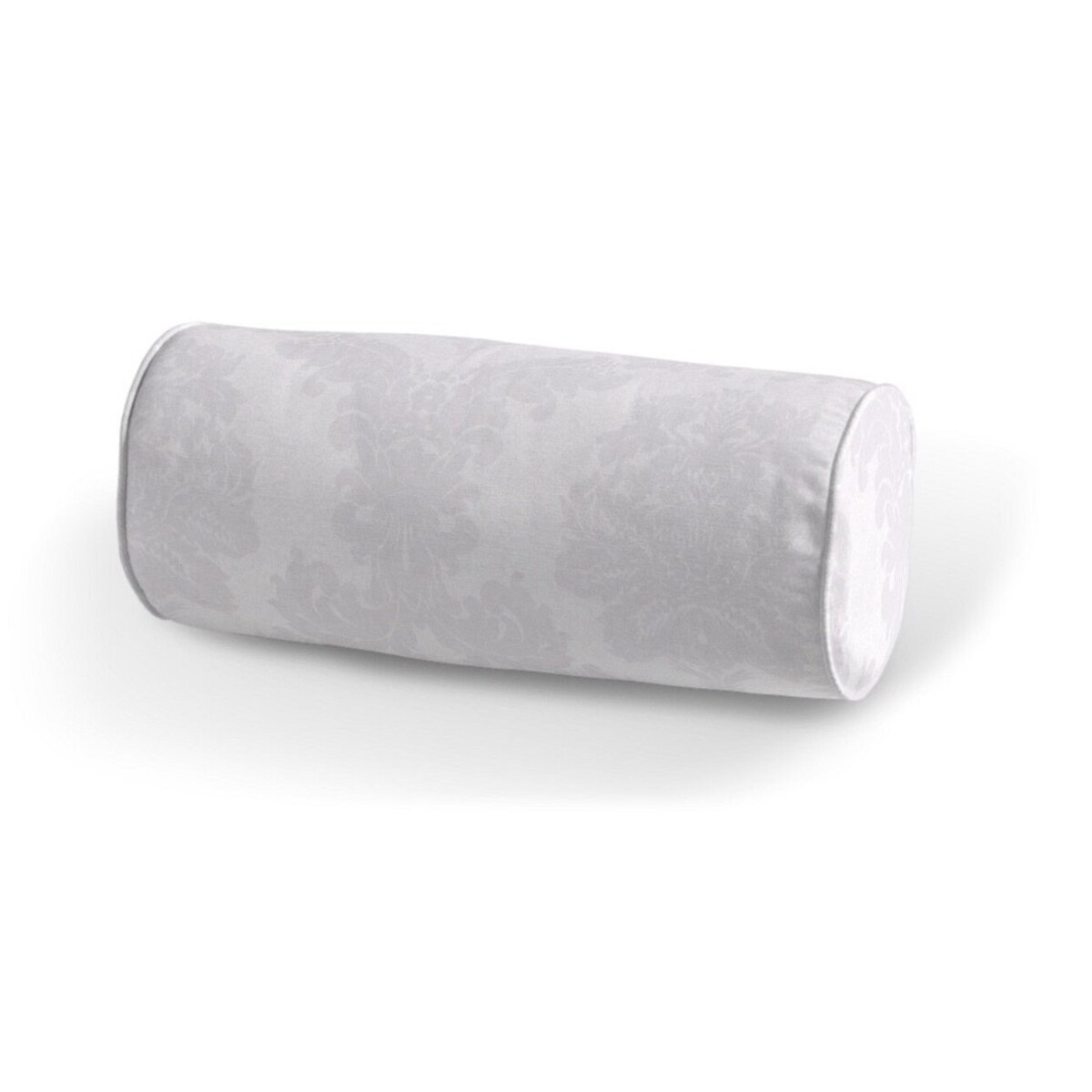 Poduszka wałek prosty, liście akantu na białym tle , Ø16 x 40 cm, Damasco