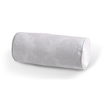 Poduszka wałek prosty, liście akantu na białym tle , Ø16 x 40 cm, Damasco