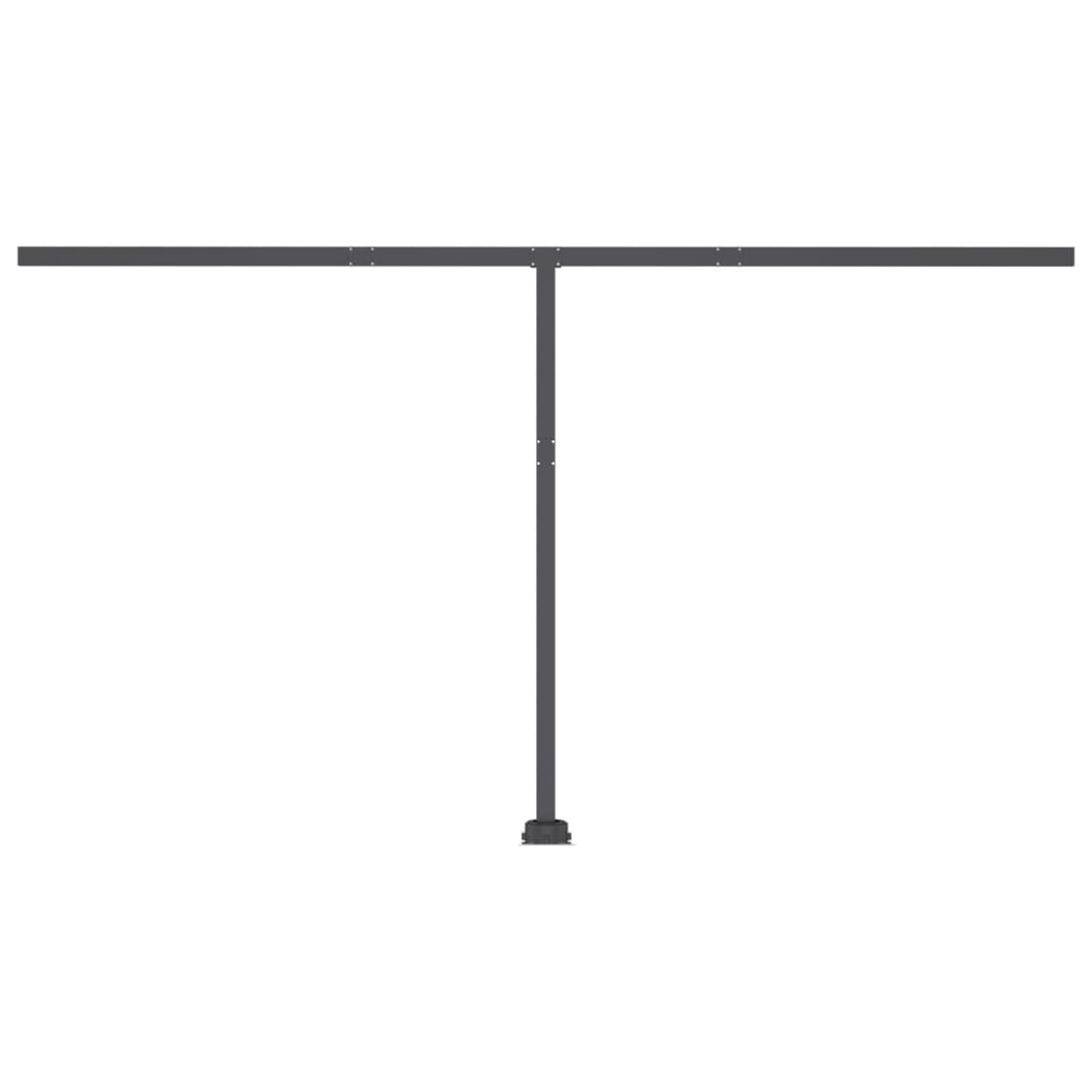 vidaXL Ręcznie zwijana markiza z LED, 400 x 350 cm, niebiesko-biała