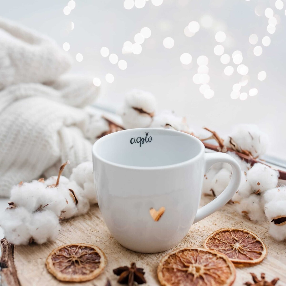 Kubek 300 ml - ciepło ZŁOTE SERCE