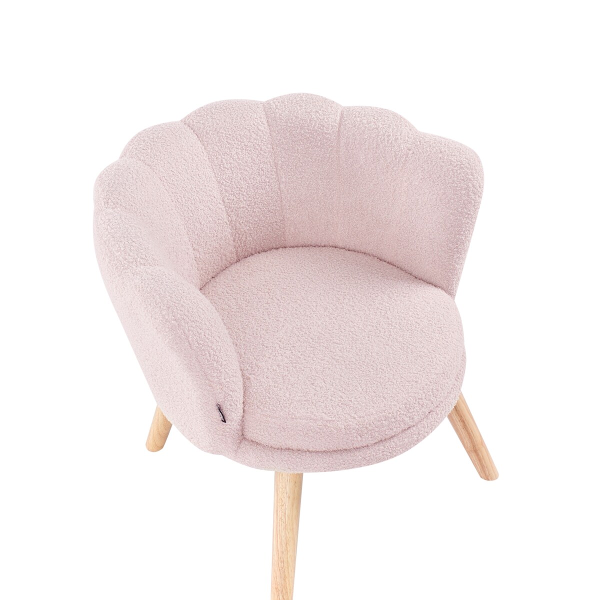 Fotel dziecięcy HALBY Boucle Pastelowy róż