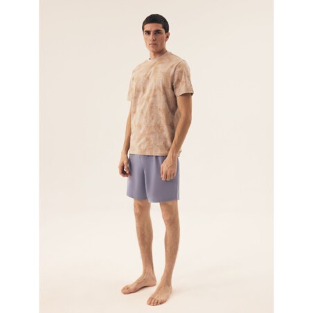 Piżama South 42599 -02X Beżowo-Niebieski, M