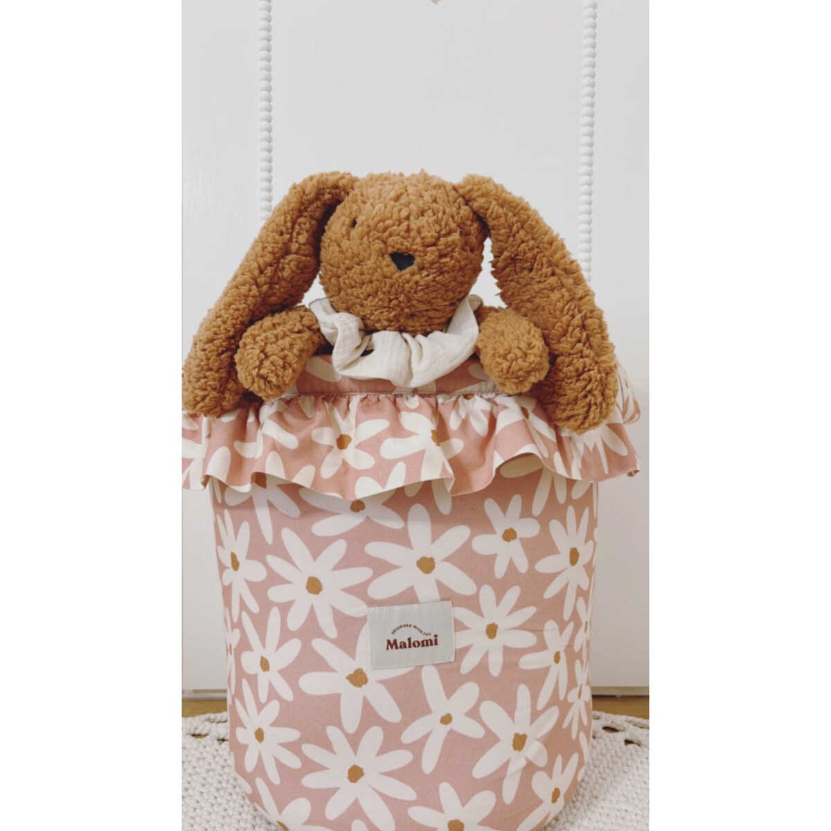 Przytulanka Królik z frotką - Camel