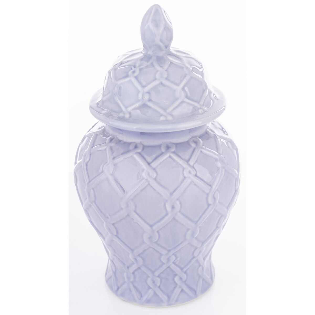 Amfora pojemnik z pokrywą 26x1x14 cm ANFOR niebieski