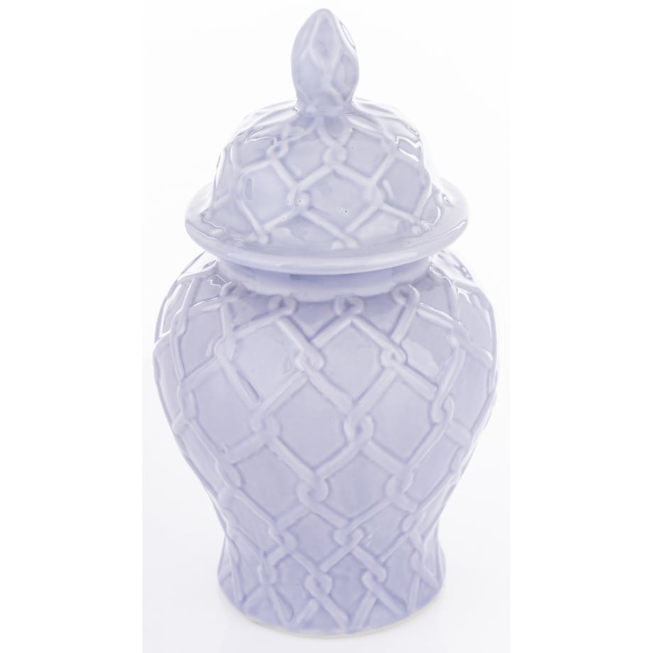 Amfora pojemnik z pokrywą 26x1x14 cm ANFOR niebieski