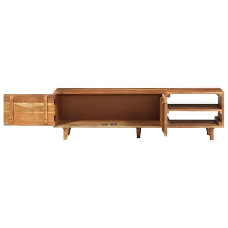 vidaXL Szafka pod TV, akacja w miodowym kolorze, 140x30x40 cm