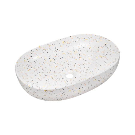 Umywalka ceramiczna w kolorze lastryko - Granito