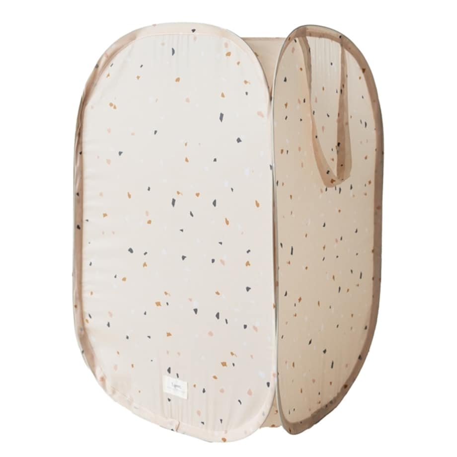 3 Sprouts Kosz Na Pranie i Zabawki Pop-up Terrazzo Beige