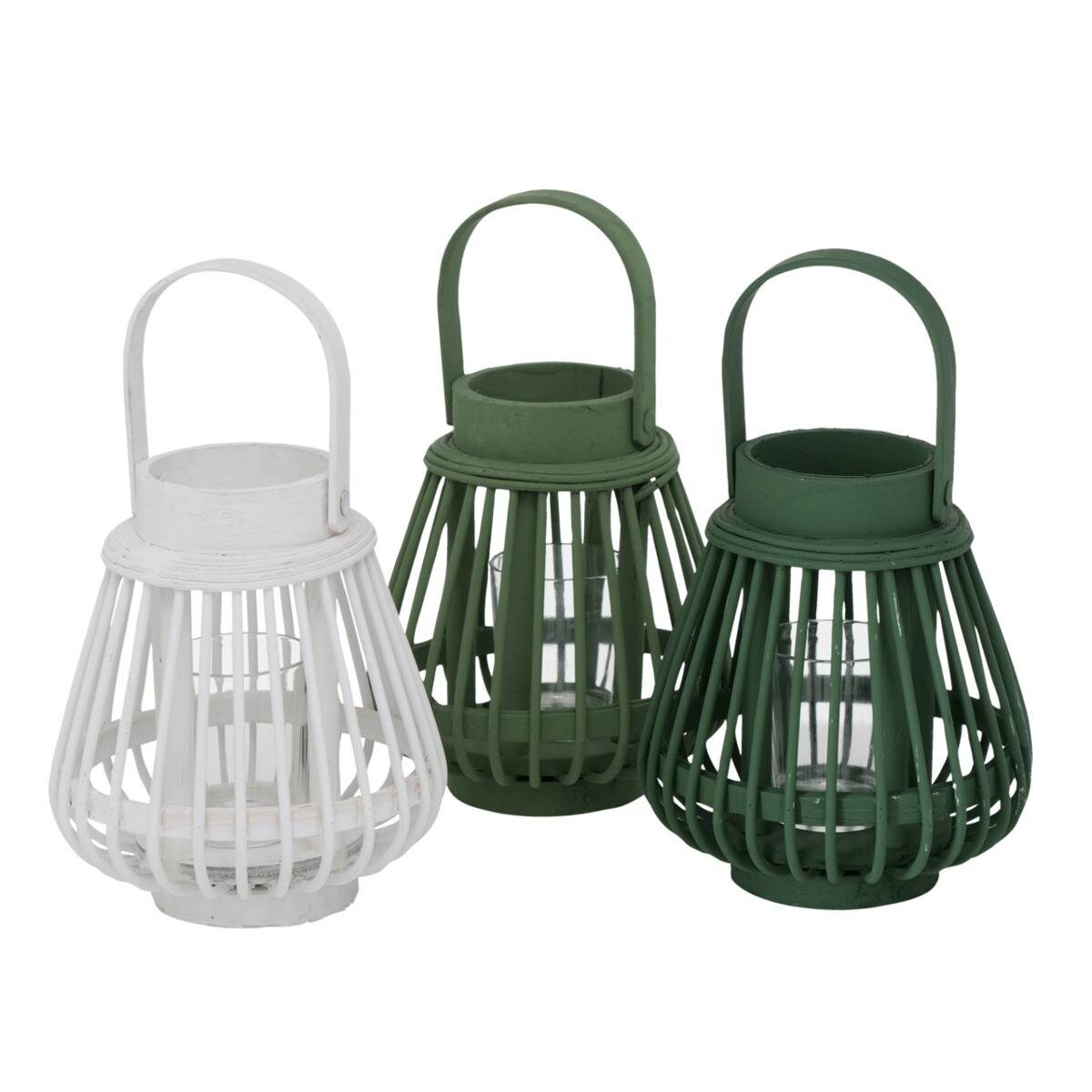 Bambusowy lampion Ilvie, 16 cm, tealight