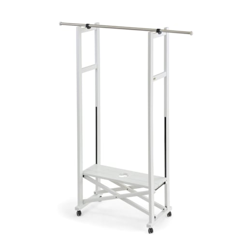 ARREDAMENTI ELIOS Stojak na ubrania - 37 x 78 cm, Biały