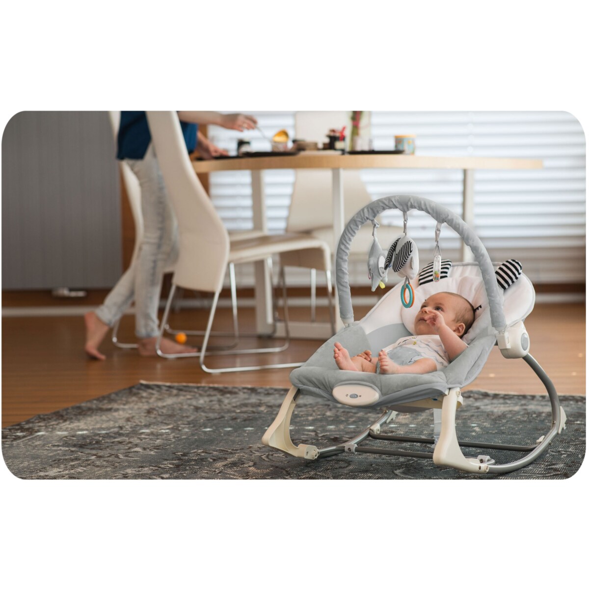 Leżaczek dla niemowląt bujaczek łóżeczko wibracje Nukido