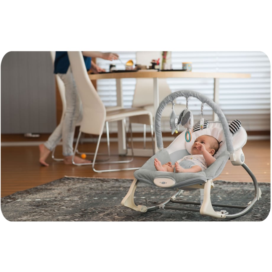 Leżaczek dla niemowląt bujaczek łóżeczko wibracje Nukido