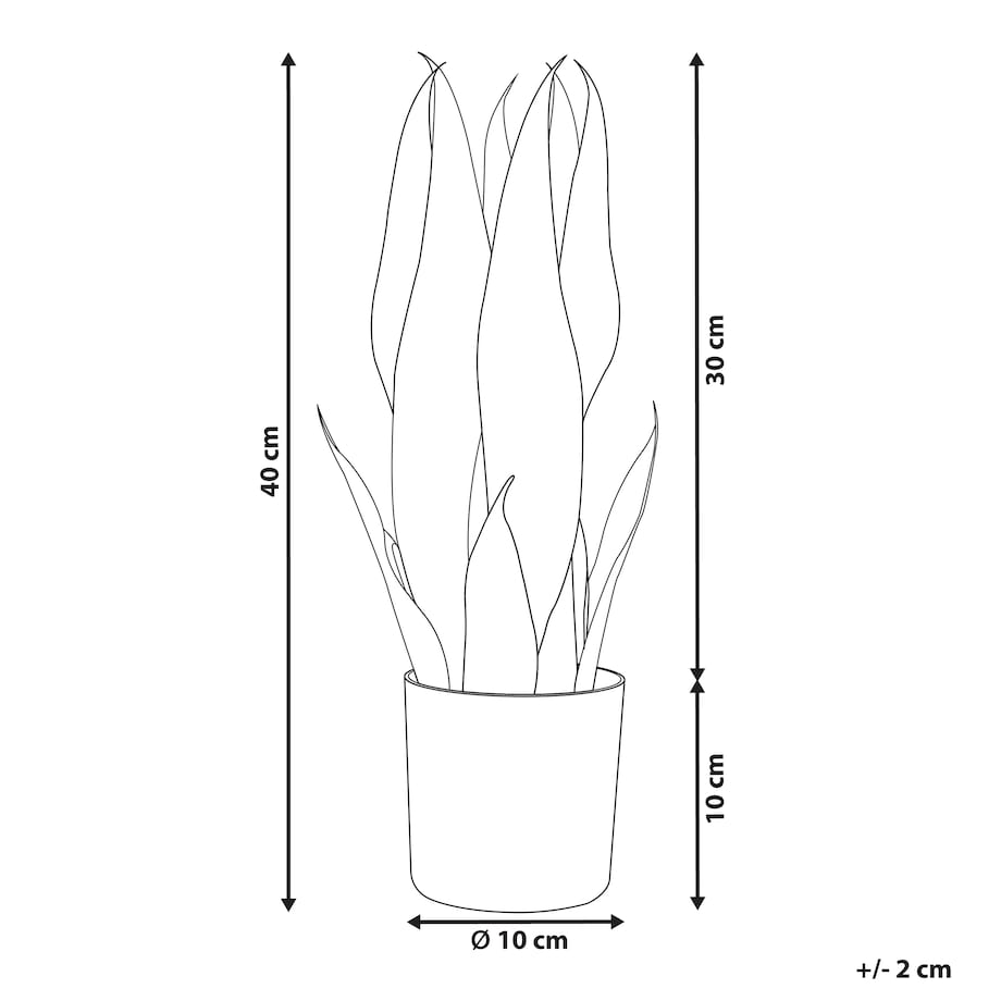 Sztuczna roślina SNAKE PLANT 40 cm Zielony