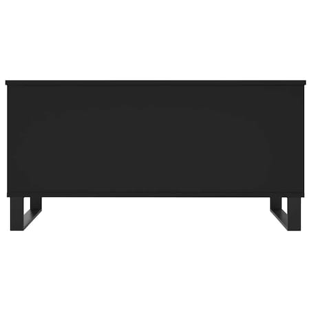 vidaXL Stolik kawowy, czarny, 90x44,5x45 cm, materiał drewnopochodny