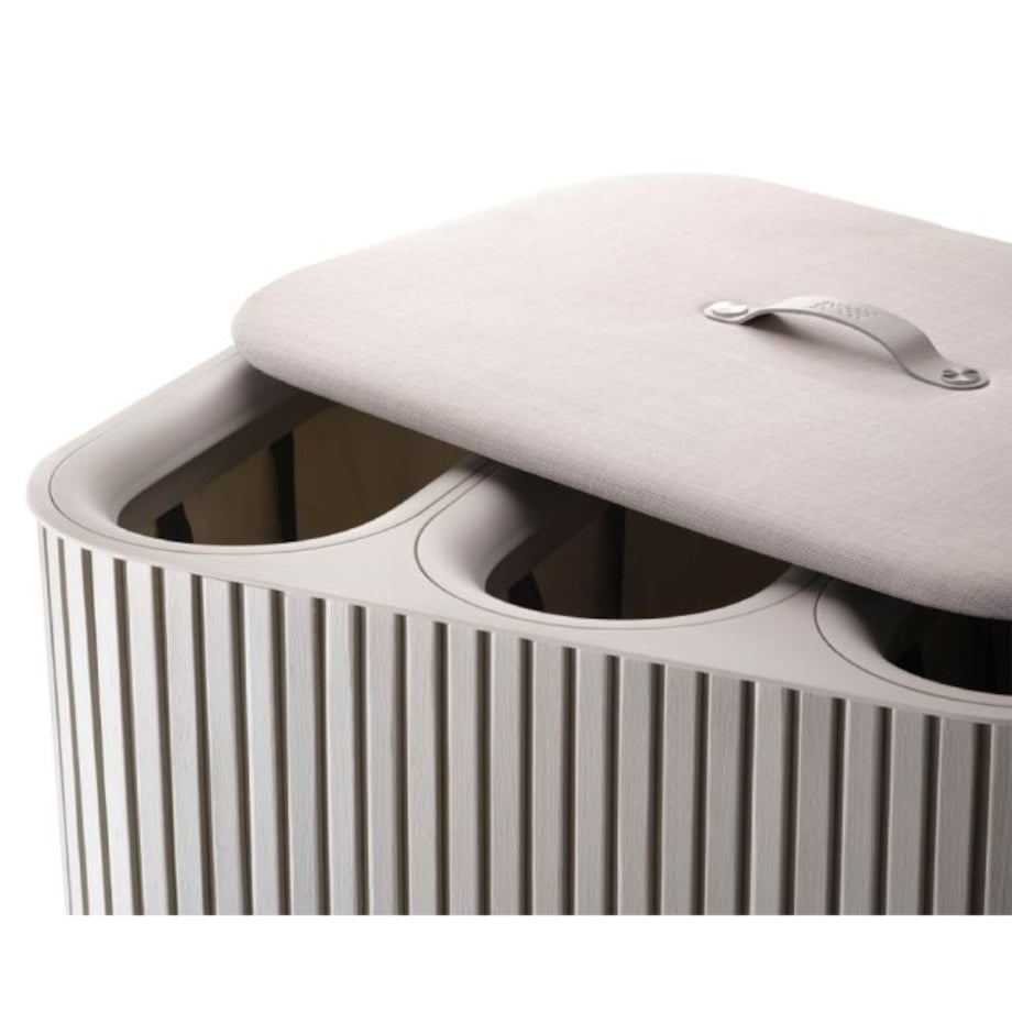 Kosz na pranie potrójny (ecru) Tota Lux Joseph Joseph