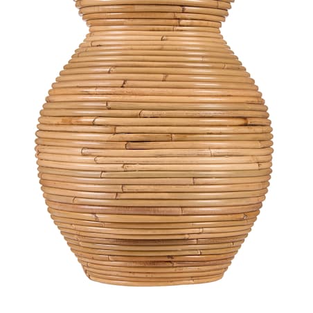 Wazon dekoracyjny SYMI Rattan 70 cm Naturalny