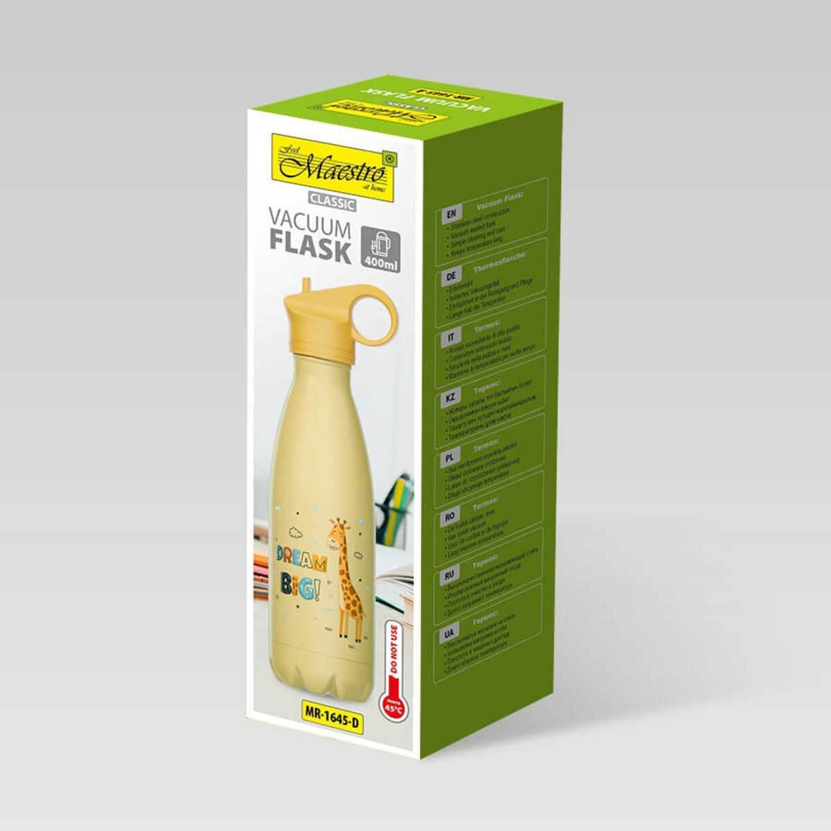 Kubek termiczny butelka dla dzieci dziecka 400ml żyrafa MAESTRO MR-1645-D