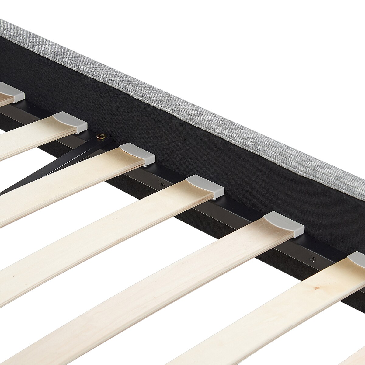 Łóżko LED FITOU 180 x 200 cm Jasnoszary