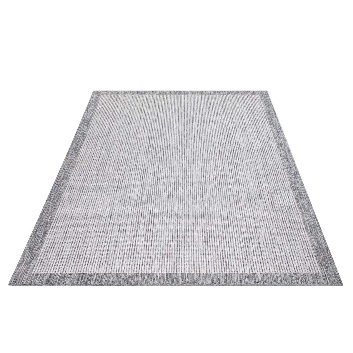 Dywan na zewnątrz i do wnętrz ramka Sunny 4700 Szary Krem 120x170