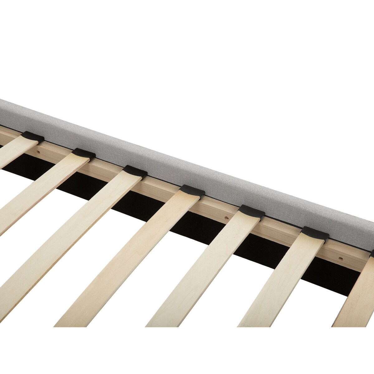 Łóżko wodne tapicerowane 180 x 200 cm jasnoszare LA ROCHELLE