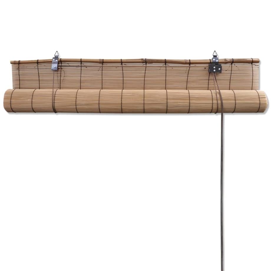 vidaXL Rolety bambusowe, 100 x 160 cm, brązowe