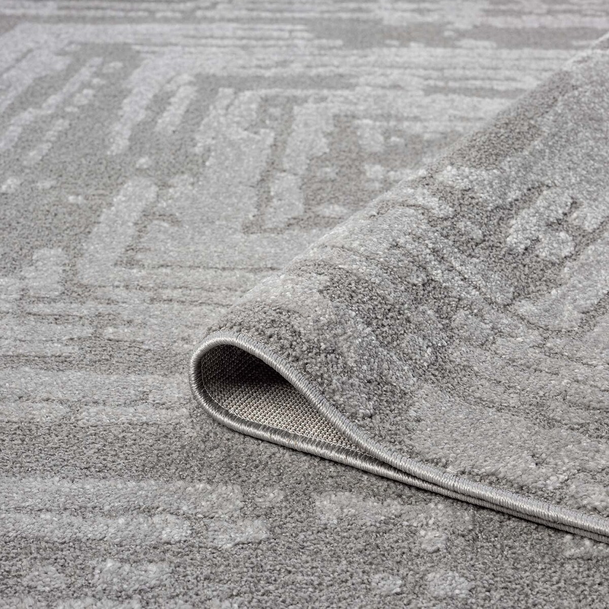 Dywan nowoczesny minimalistyczny high low Flaire 1710 szary 80x300