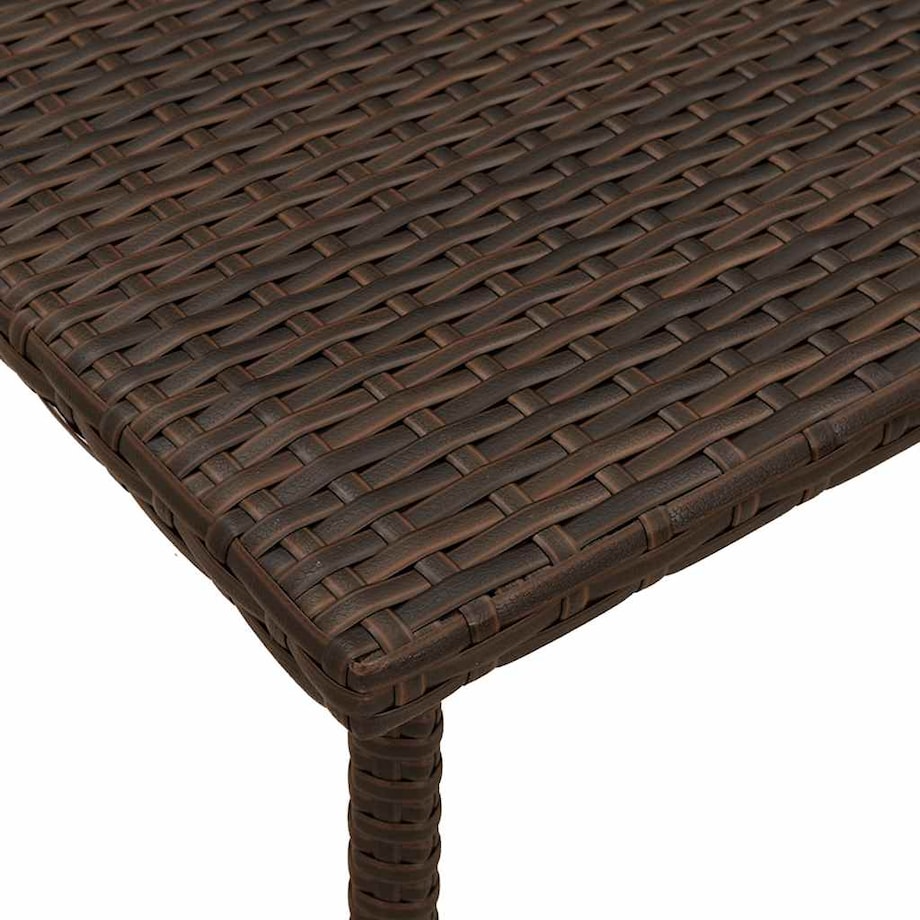 vidaXL Stolik kawowy ogrodowy prostokątny brązowy 60x40x37 cm
