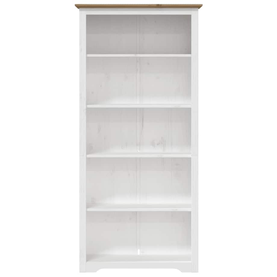 vidaXL Biblioteczka BODO, brązowa, 82x40x173 cm, sosnowa, 5 półek