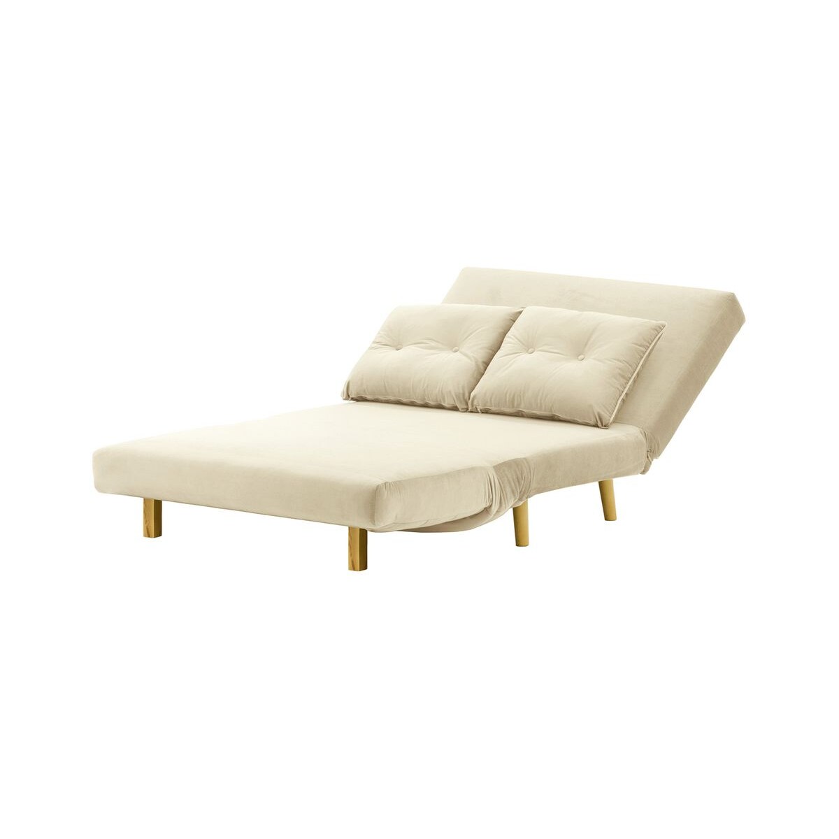 Sofa rozkładana Flic 103 cm-Velluto 2-like oak