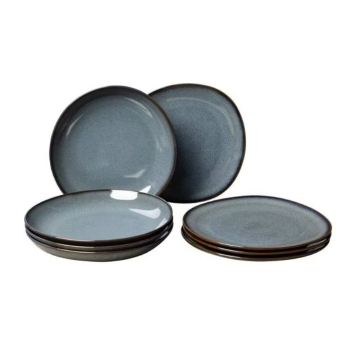 Zestaw obiadowy dla 4 osób Lave Gris, 8 el, Villeroy & Boch