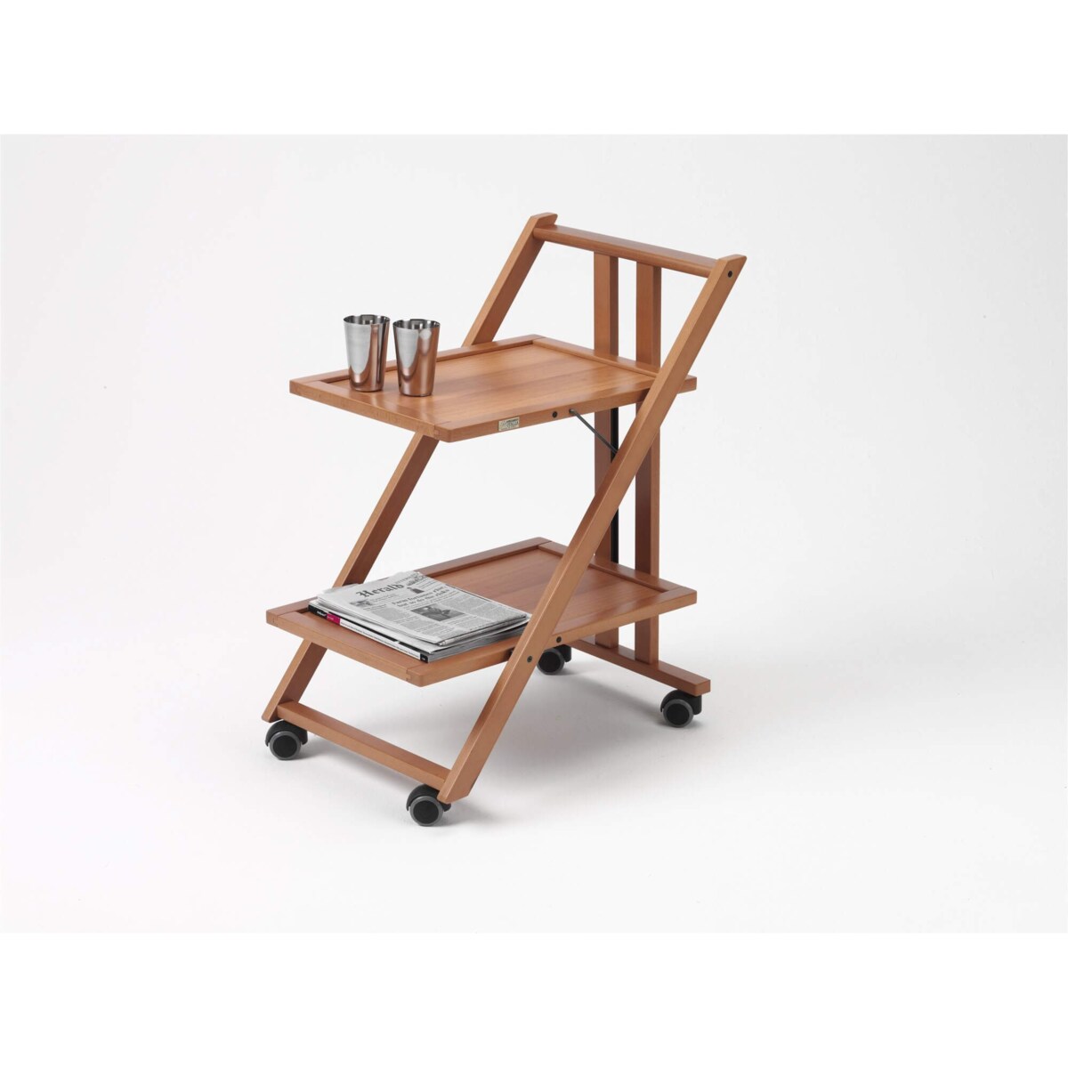 ARREDAMENTI SIMPATY Wózek serwisowy - 64 x 45 cm, brązowy