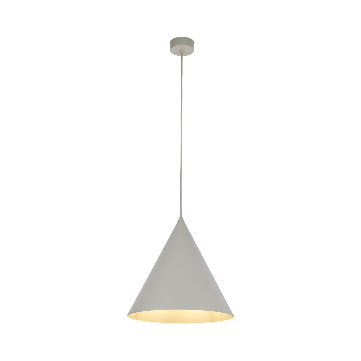 Lampa wisząca TK Lighting CONO BEIGE 10056 beżowa E27 LED stylowa do salonu i jadalni