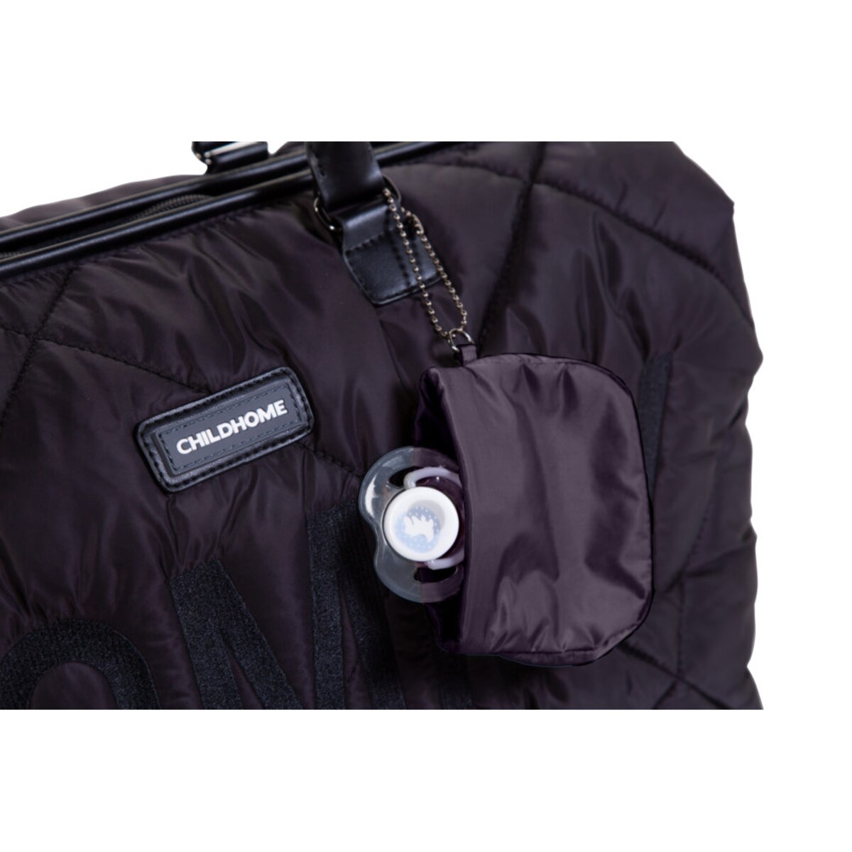 Childhome Torba Mommy Bag Pikowana Czarna