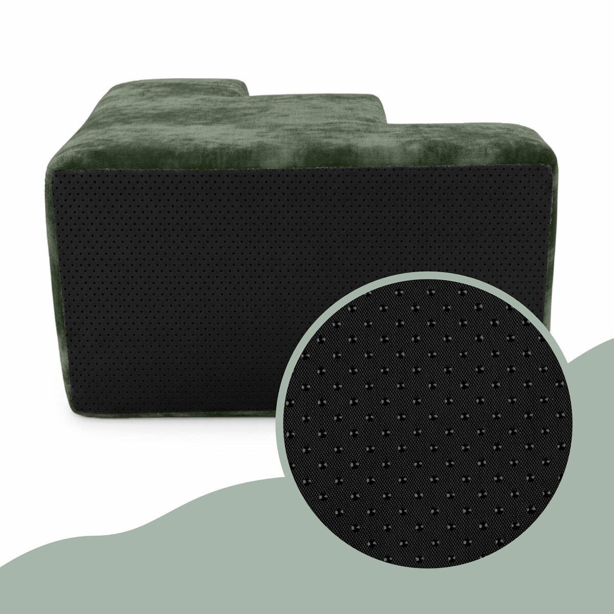 Schodki dla psa kota khaki 3 stopniowe Magic Velvet