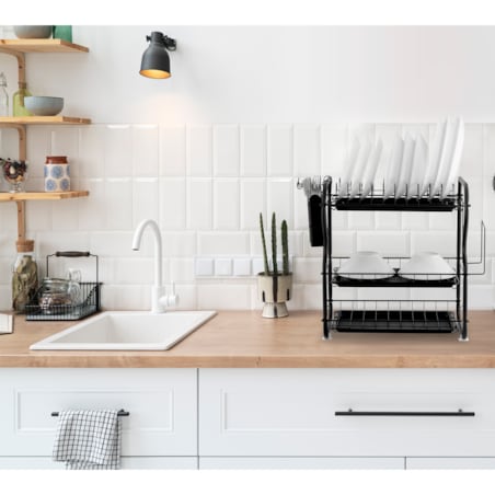 Duża suszarka do naczyń trzypoziomowa stojąca Massido