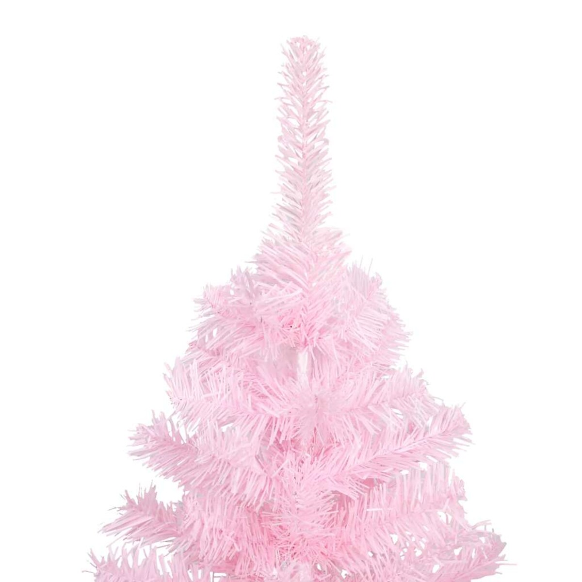 vidaXL Sztuczna choinka z lampkami i bombkami, różowa, 180 cm, PVC