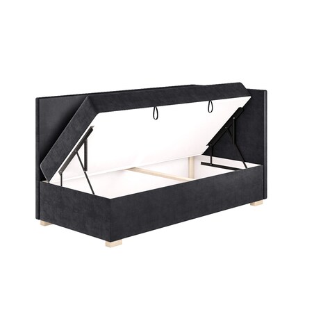 Mesonica Łóżko Flexi, granatowe, 90x200, Prawostronne