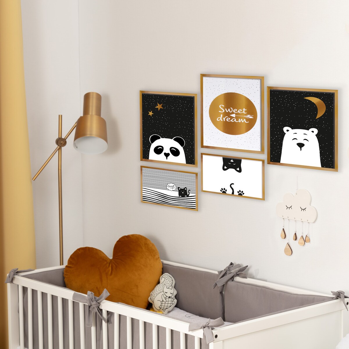 Obrazek Funny Band panda 30x40cm, 30x40cm