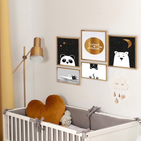 Obrazek Funny Band panda 30x40cm, 30x40cm