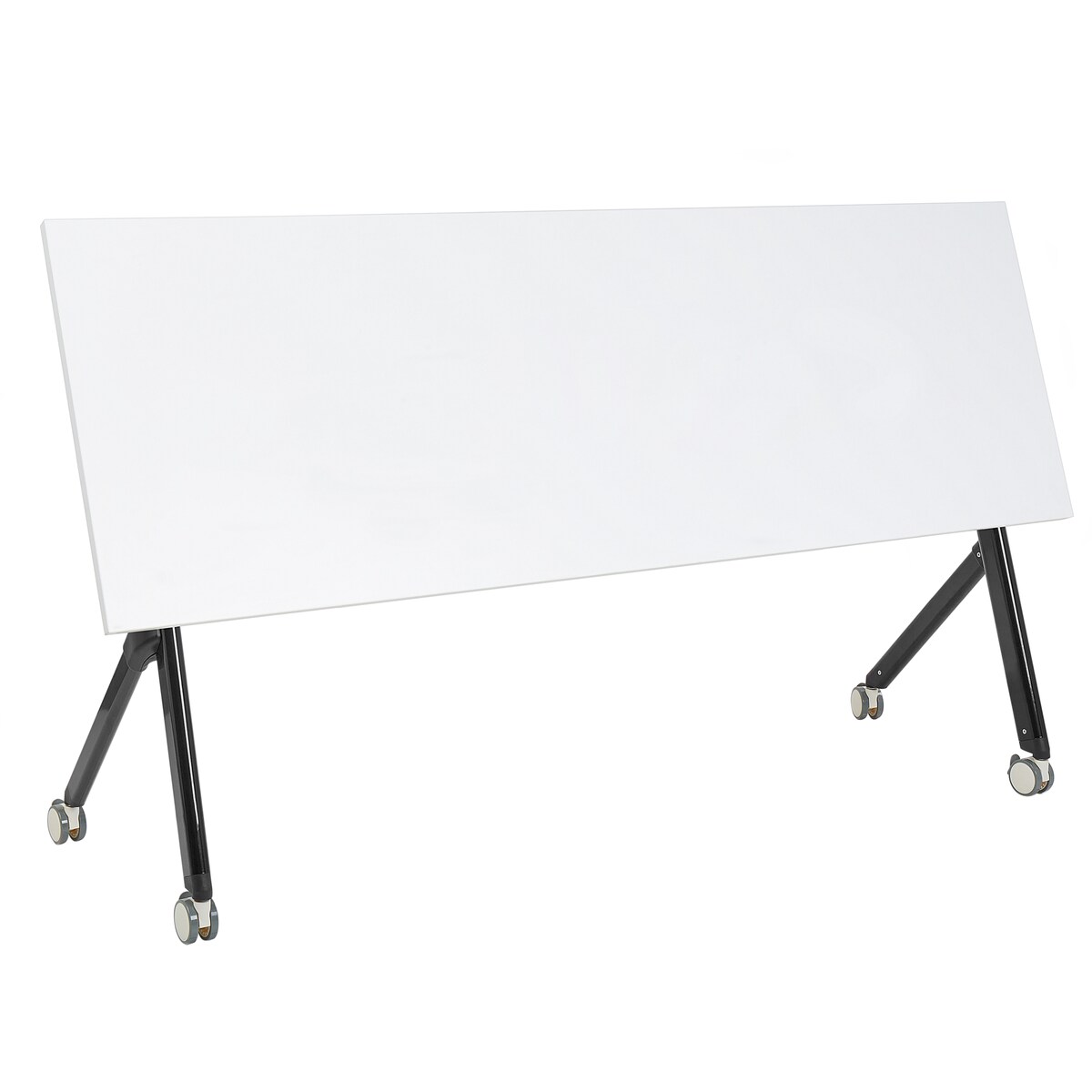 Składane biurko BENDI Biały 180 cm 60 cm z kółkami