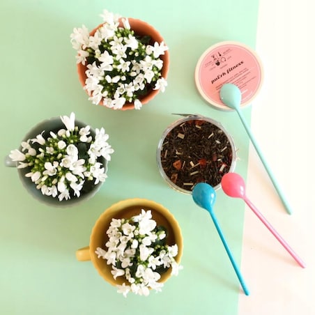 Herbata czerwona pu-erh FITNESS jabłka dzika róża trawa cytrynowa 170g