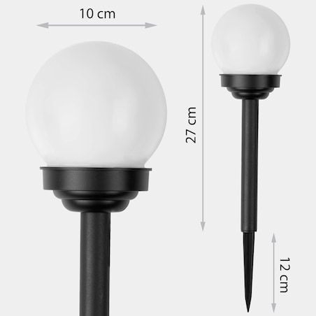 Lampki solarne do ogrodu czujnik zmierzchu Ilumen 4szt