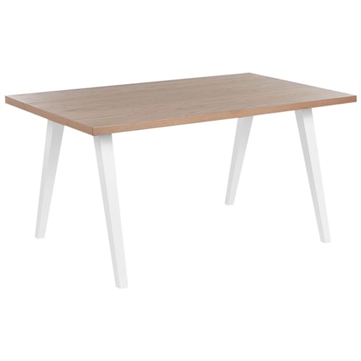 Stół do jadalni 150 x 90 cm jasne drewno z białym LENISTER