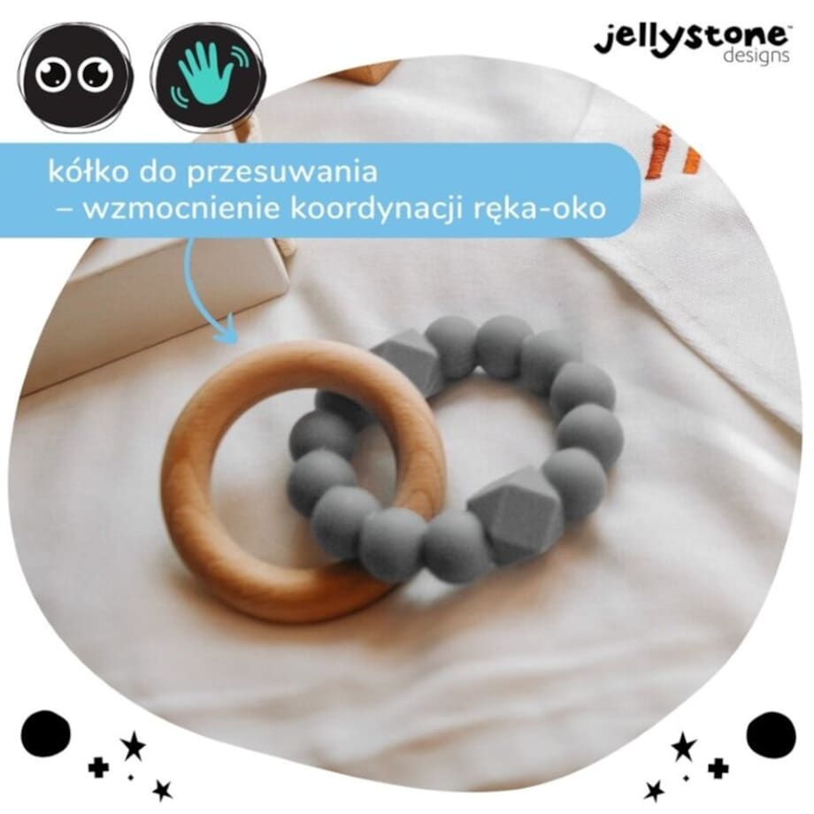 Księżycowy gryzak, szary, Jellystone Design