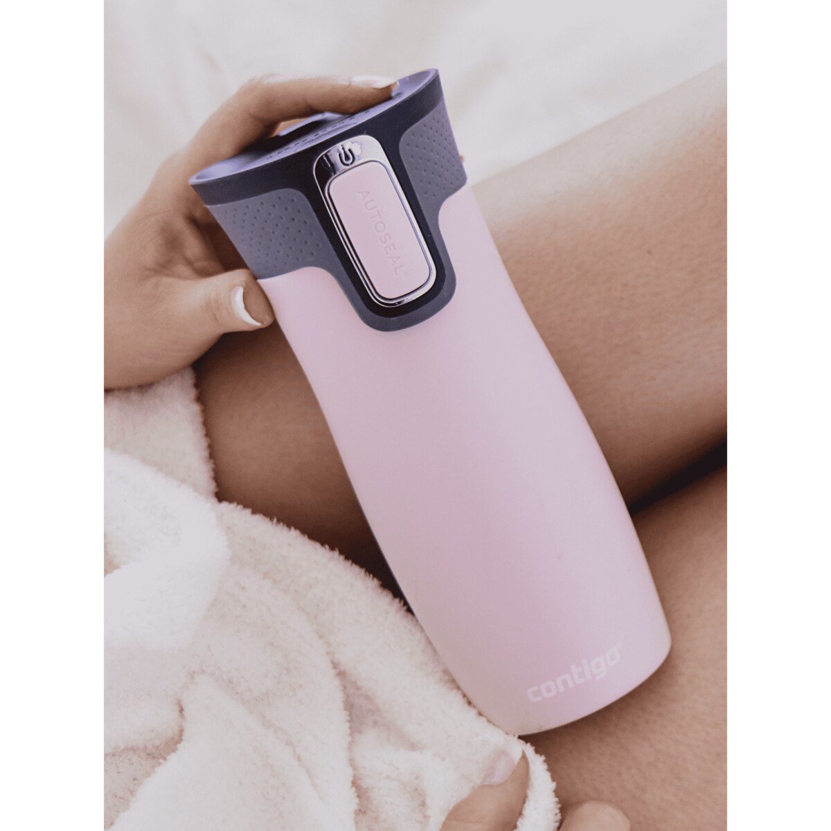 Kubek termiczny Contigo West Loop 2.0 470ml - różowy mat