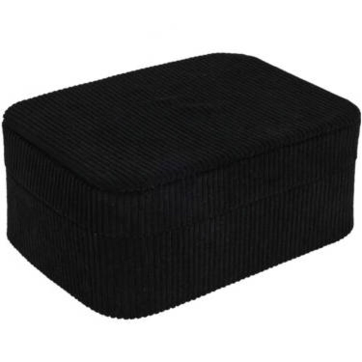 Mała szkatułka na biżuterię, sztruks, 19 x 13,5 x 8 cm