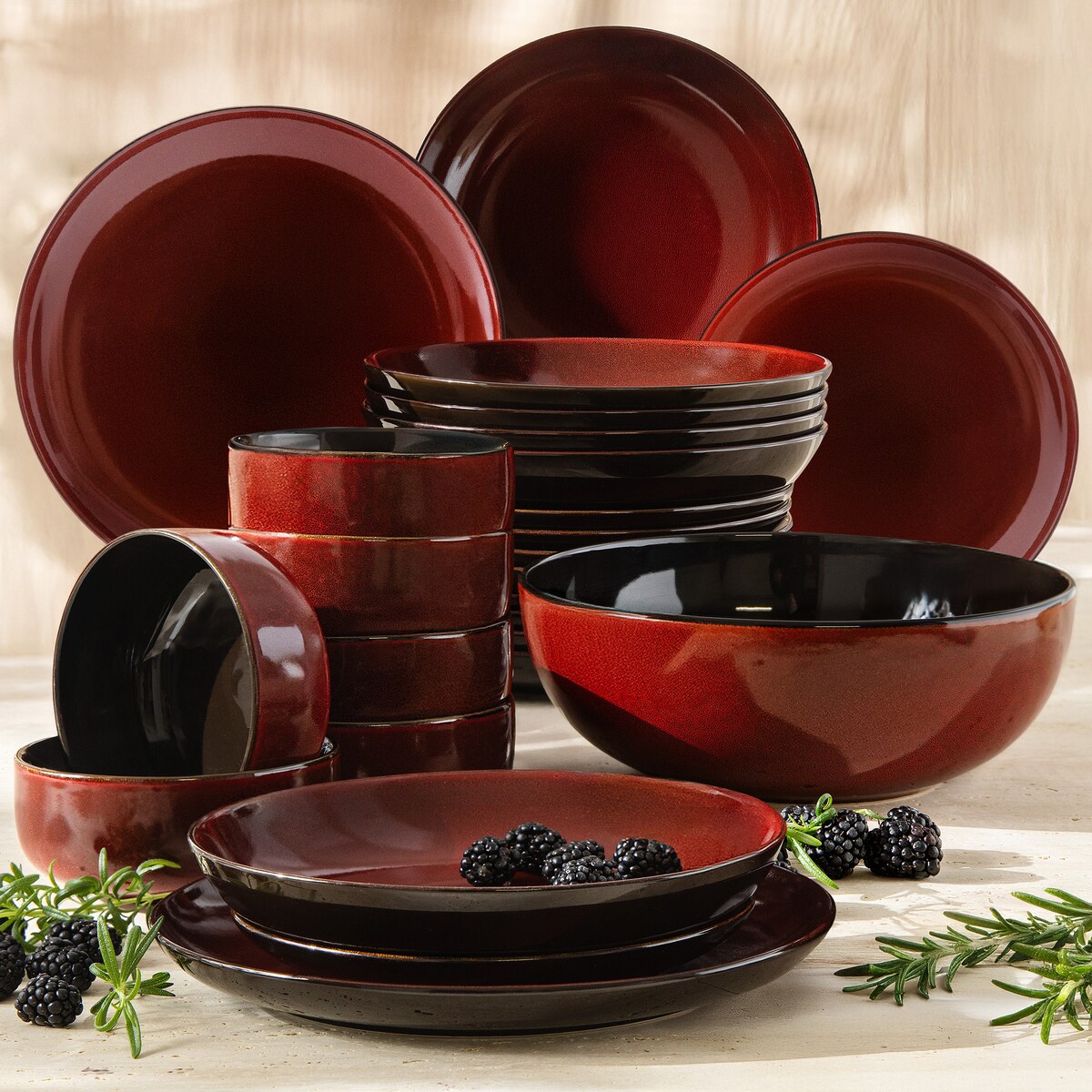 GAMBIA Zestaw obiadowy 6 os. (25 el.)